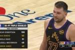NBA30分三双榜：大O106次第1 东契奇第2约基奇第3 威少第4老詹第5